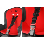Detská sedačka HAMAX Kiss čierno-červená 